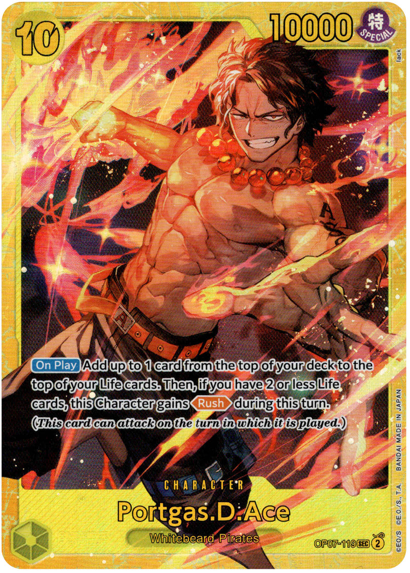 Portgas.D.Ace - OP07-119SEC - 500 years in the Future - Foil - Card Cavern