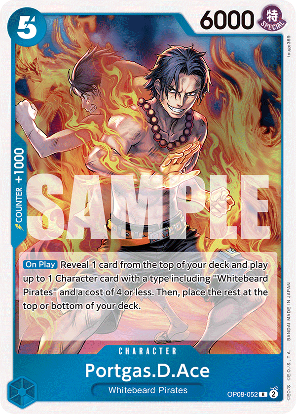 Portgas.D.Ace - OP08-052 R - Two Legends - Foil - Card Cavern