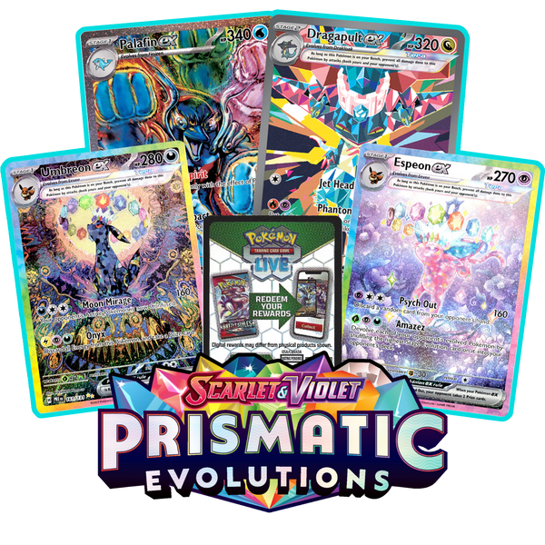 Prismatic Evolutions PTCGL Code - Card Cavern