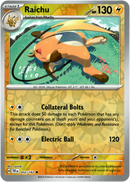 Raichu - 052/162 - Temporal Forces - Reverse Holo - Card Cavern