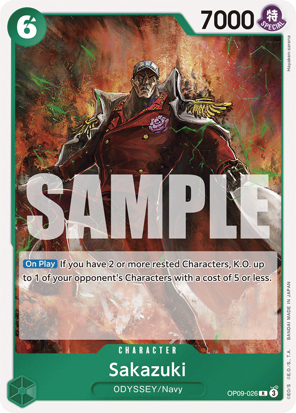 Sakazuki - OP09-026 R - Emperors in the New World - Foil - Card Cavern