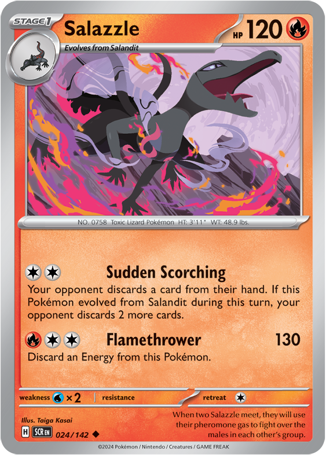 Salazzle - 024/142 - Stellar Crown - Card Cavern