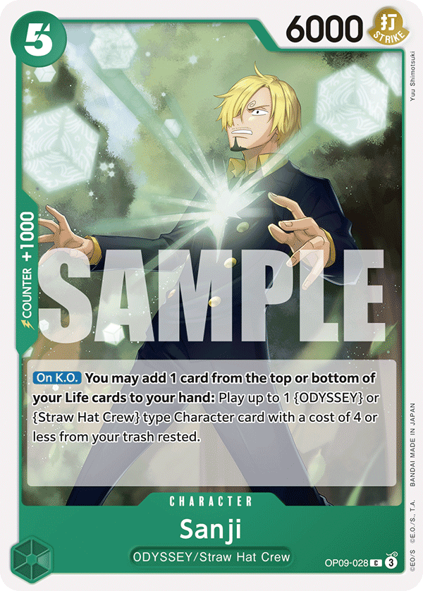 Sanji - OP09-028 C - Emperors in the New World - Card Cavern