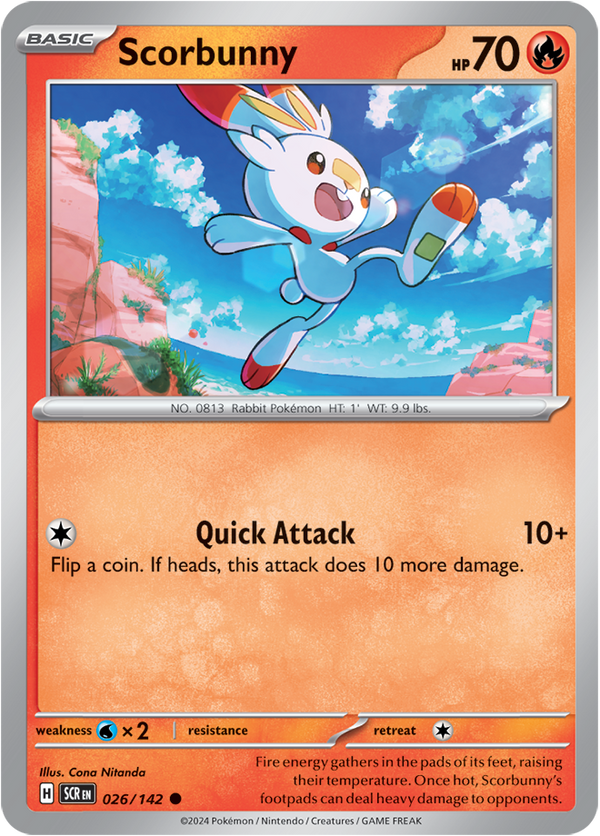 Scorbunny - 026/142 - Stellar Crown - Card Cavern