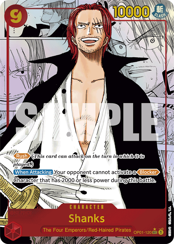 Shanks (Manga) - OP01-120 SEC - The Best - Foil - Card Cavern