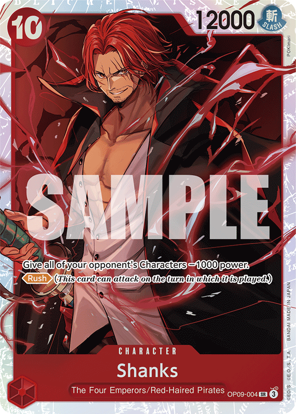 Shanks - OP09-004 SR - Emperors in the New World - Foil - Card Cavern