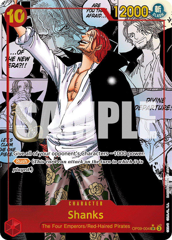 Shanks (Parallel) - OP09-004 SR - Emperors in the New World - Foil - Card Cavern