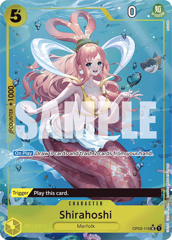 Shirahoshi Full Art - OP03-116 UC - The Best - Foil - Card Cavern