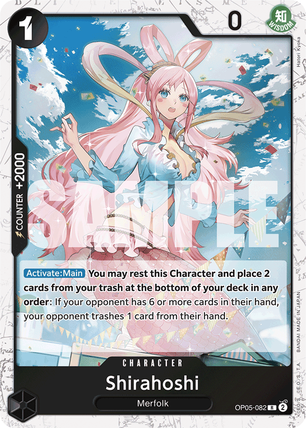 Shirahoshi - OP05-082 R - The Best - Jolly Roger Foil - Card Cavern