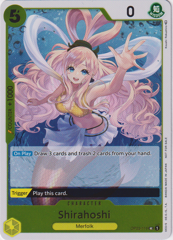 Shirahoshi (Dash Pack) - OP03-116 UC - Pillars of Strength - Foil - Card Cavern