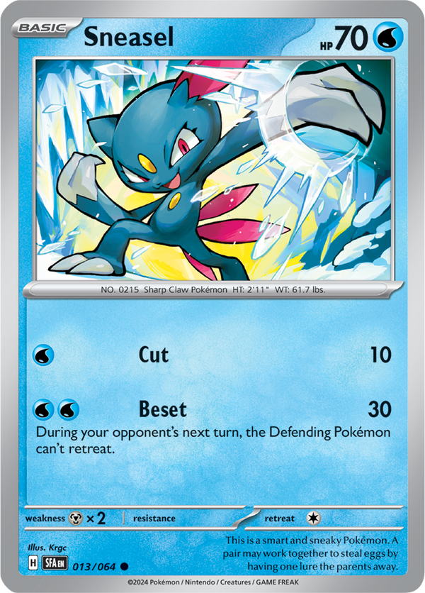 Sneasel - 013/064 - Shrouded Fable - Card Cavern