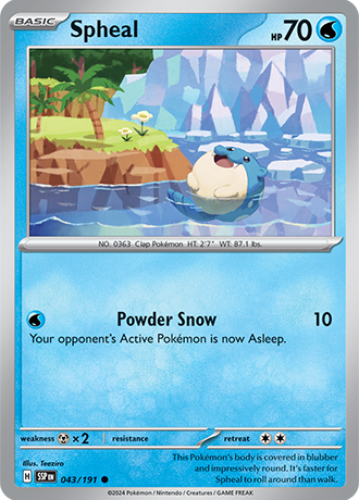 Spheal - 043/191 - Surging Sparks - Card Cavern