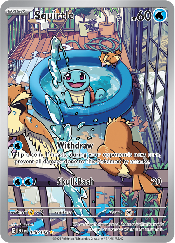 Squirtle - 148/142 - Stellar Crown - Holo - Card Cavern