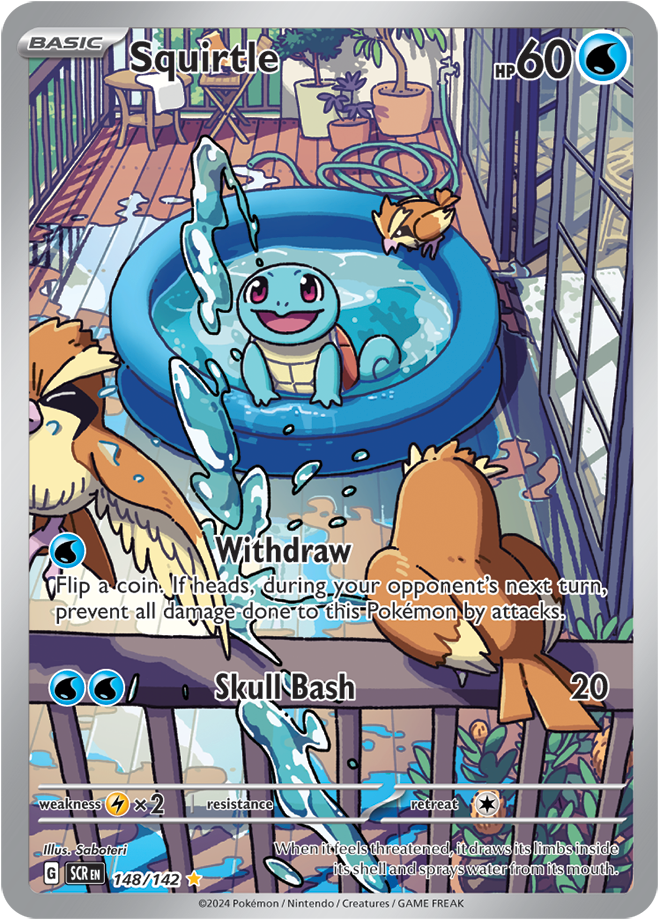 Squirtle - 148/142 - Stellar Crown - Holo - Card Cavern