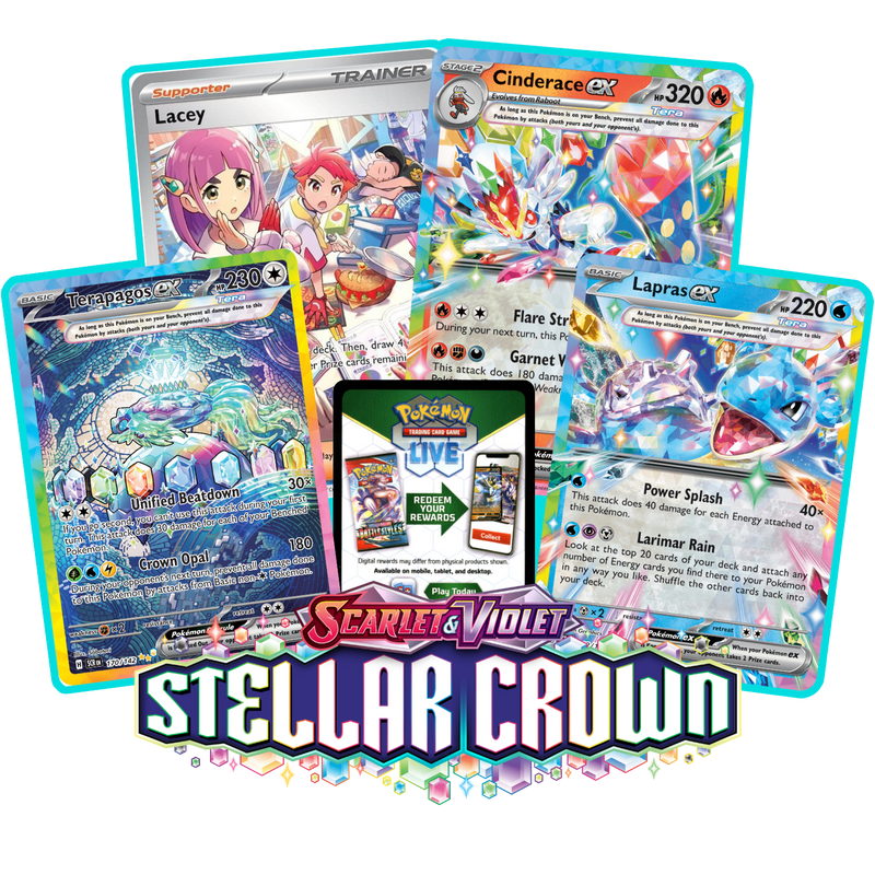 Stellar Crown PTCGL Code - Card Cavern