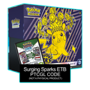 Surging Sparks ETB - PTCGL Code - Card Cavern