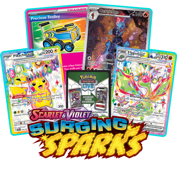 Surging Sparks PTCGL Code - Card Cavern