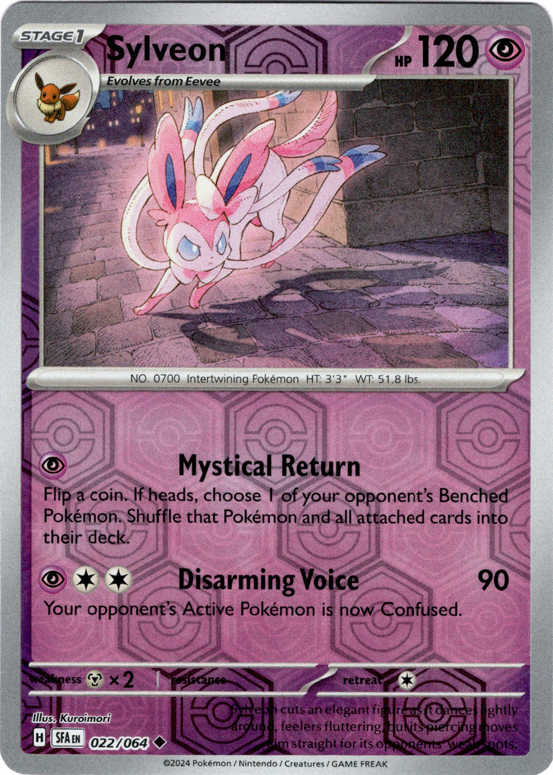 Sylveon - 022/064 - Shrouded Fable - Reverse Holo - Card Cavern