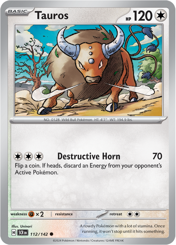 Tauros - 112/142 - Stellar Crown - Card Cavern