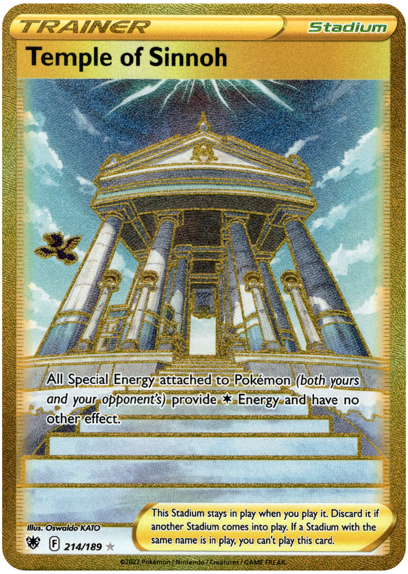 Temple of Sinnoh Secret Rare - 214/189 - Astral Radiance - Card Cavern