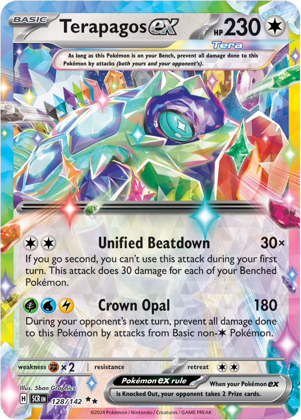 Terapagos ex - 128/142 - Stellar Crown - Holo - Card Cavern