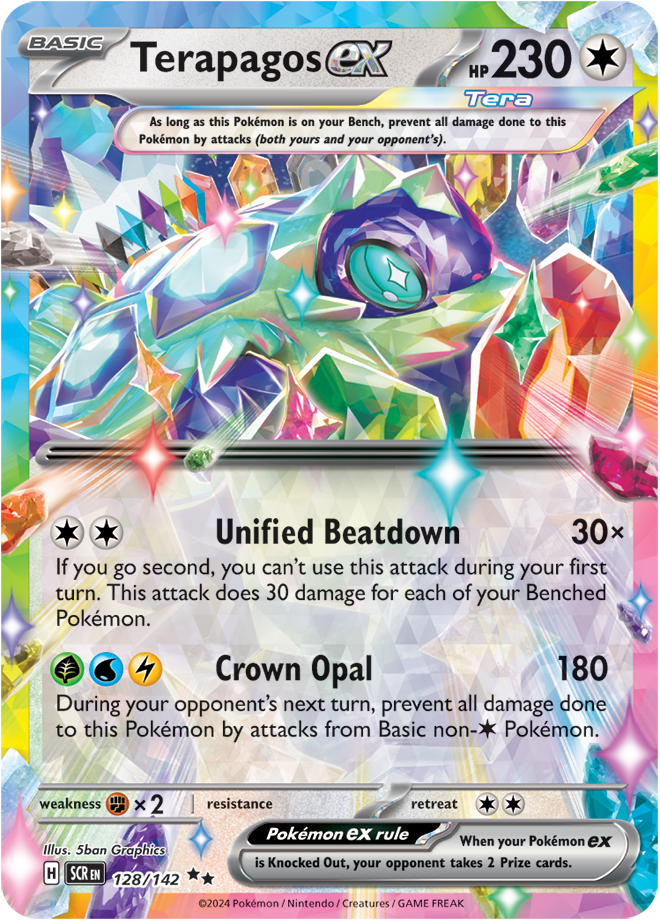 Terapagos ex - 128/142 - Stellar Crown - Holo - Card Cavern