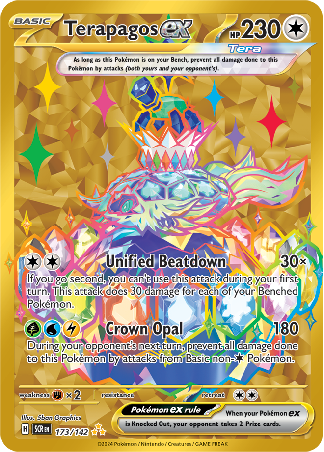 Terapagos ex - 173/142 - Stellar Crown - Holo - Card Cavern