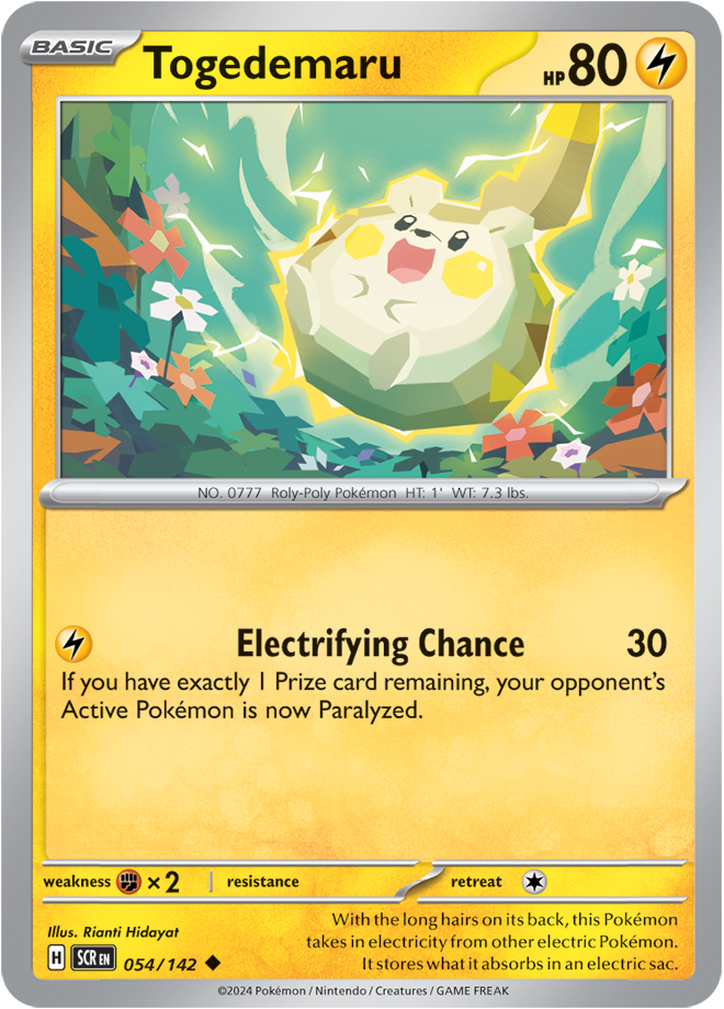 Togedemaru - 054/142 - Stellar Crown - Card Cavern