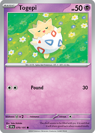 Togepi - 070/191 - Surging Sparks - Card Cavern