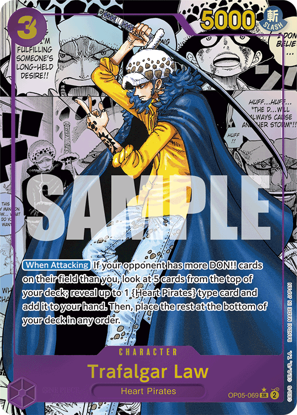 Trafalgar Law (Manga) - OP05-069 SR - The Best - Card Cavern