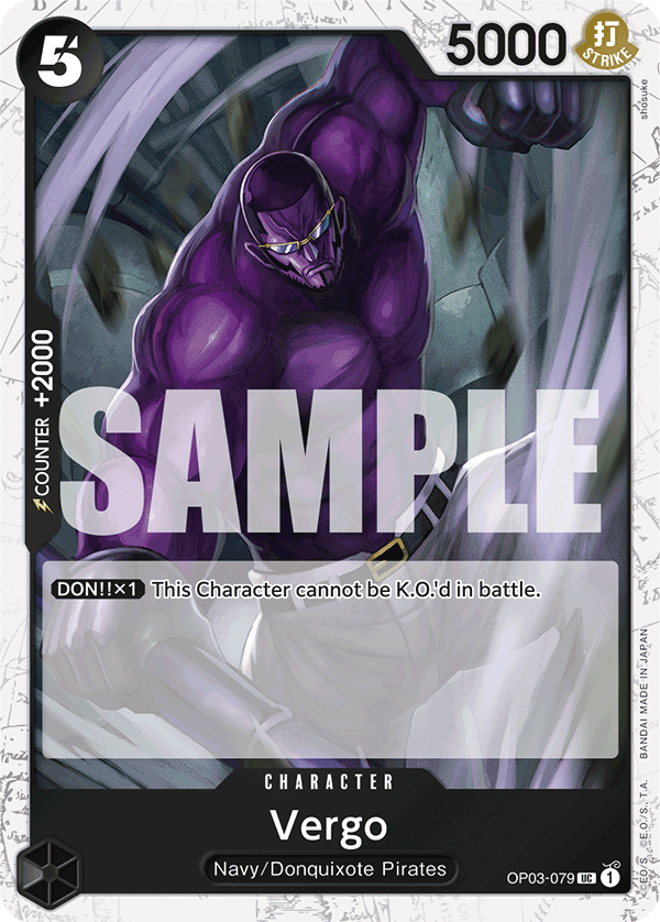 Vergo - OP03-079 UC - The Best - Jolly Roger Foil - Card Cavern