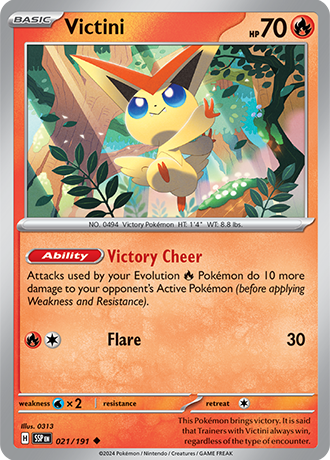 Victini - 021/191 - Surging Sparks - Card Cavern