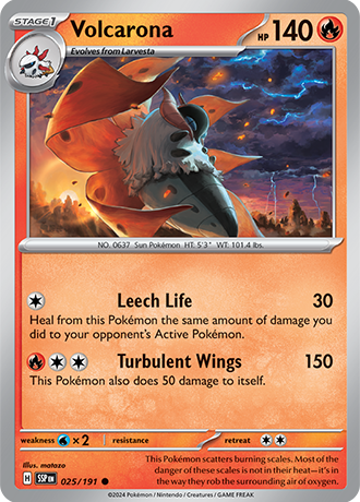 Volcarona - 025/191 - Surging Sparks - Card Cavern