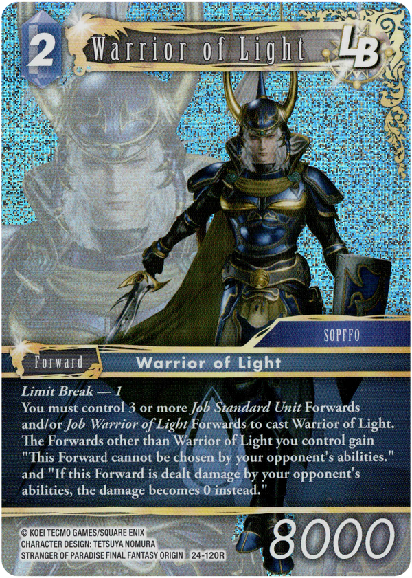 Warrior of Light - 24-120R - Hidden Legends - Foil - Card Cavern