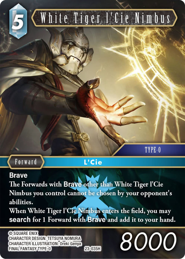 White Tiger l'Cie Nimbus - 23-035H - Hidden Trials - Card Cavern