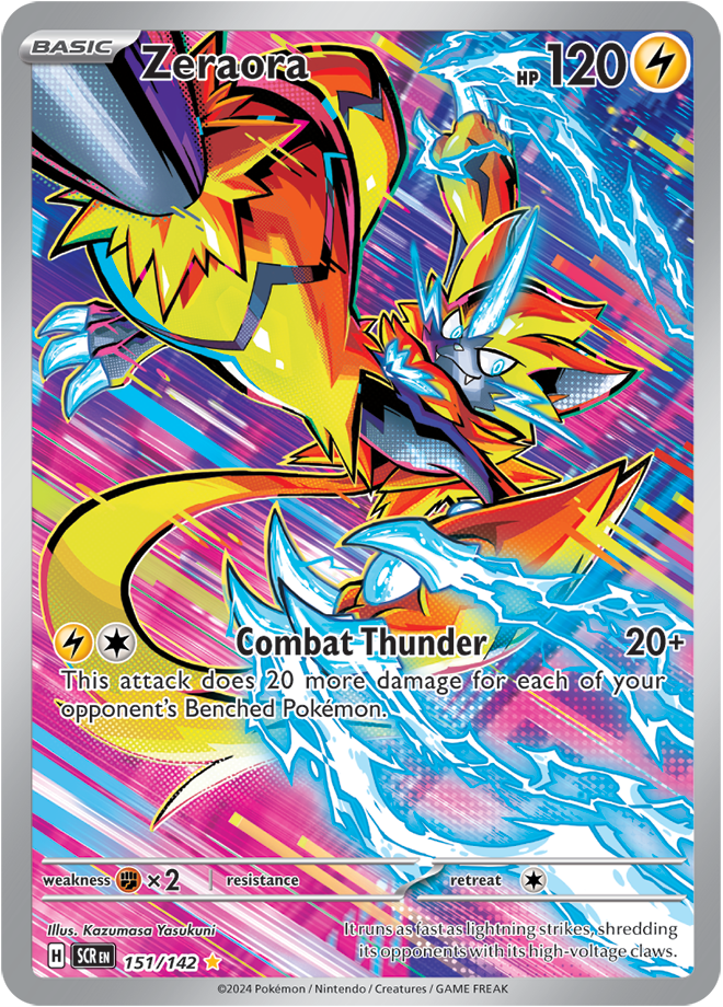 Zeraora - 151/142 - Stellar Crown - Holo - Card Cavern