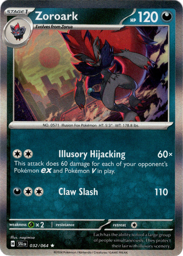 Zoroark - 032/064 - Shrouded Fable - Holo - Card Cavern