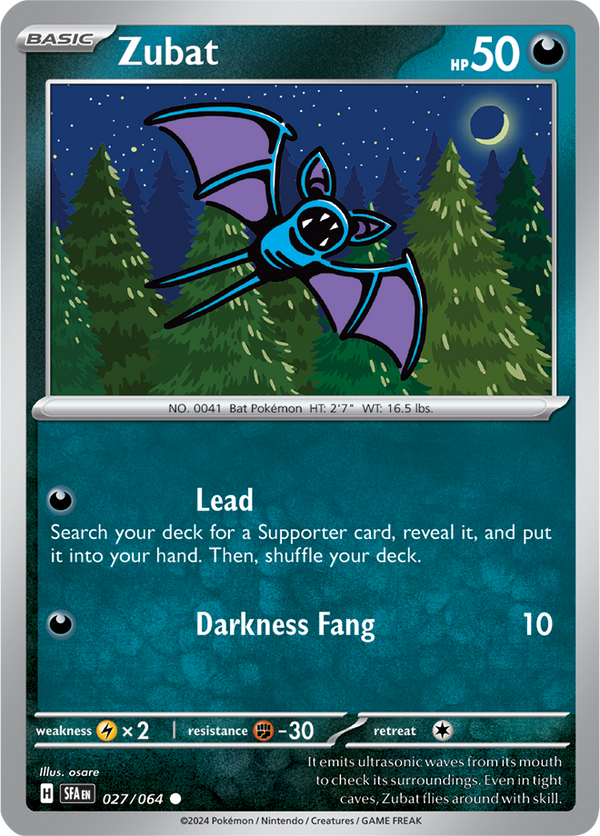 Zubat - 027/064 - Shrouded Fable - Card Cavern