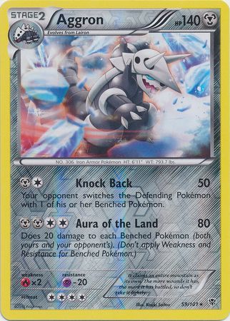 Aggron - 59/101 - Plasma Blast - Reverse Holo - Card Cavern