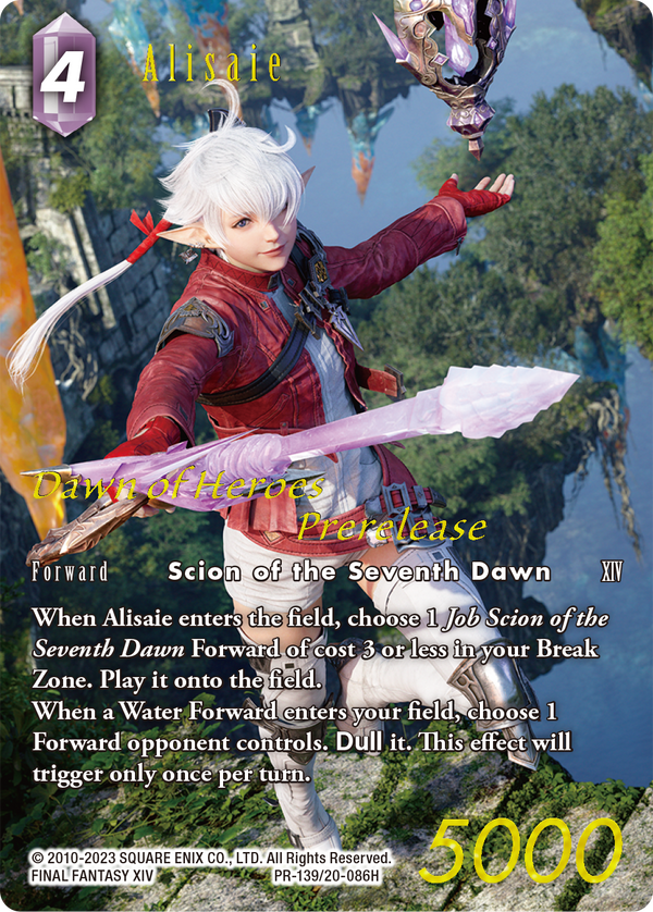 Alisaie (Prerelease Promo) - PR-139/20-086H - Dawn of Heroes - Foil - Card Cavern