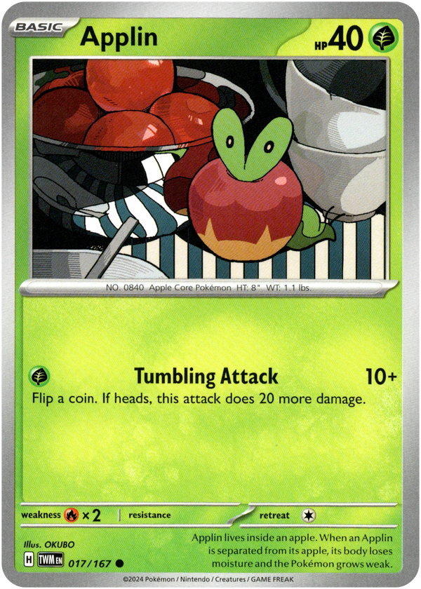 Applin - 017/167 - Twilight Masquerade - Card Cavern