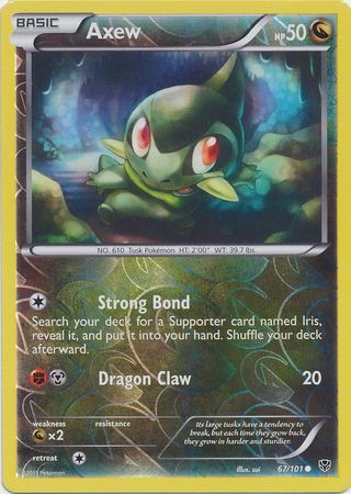 Axew - 67/101 - Plasma Blast - Reverse Holo - Card Cavern