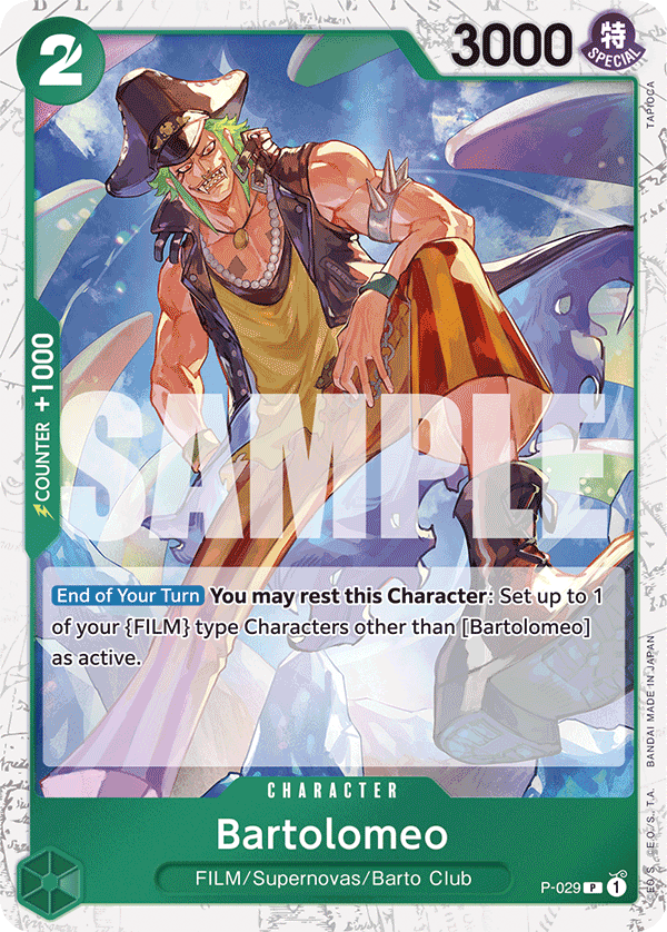 Bartolomeo - P-029 PR - The Best - Jolly Roger Foil - Card Cavern