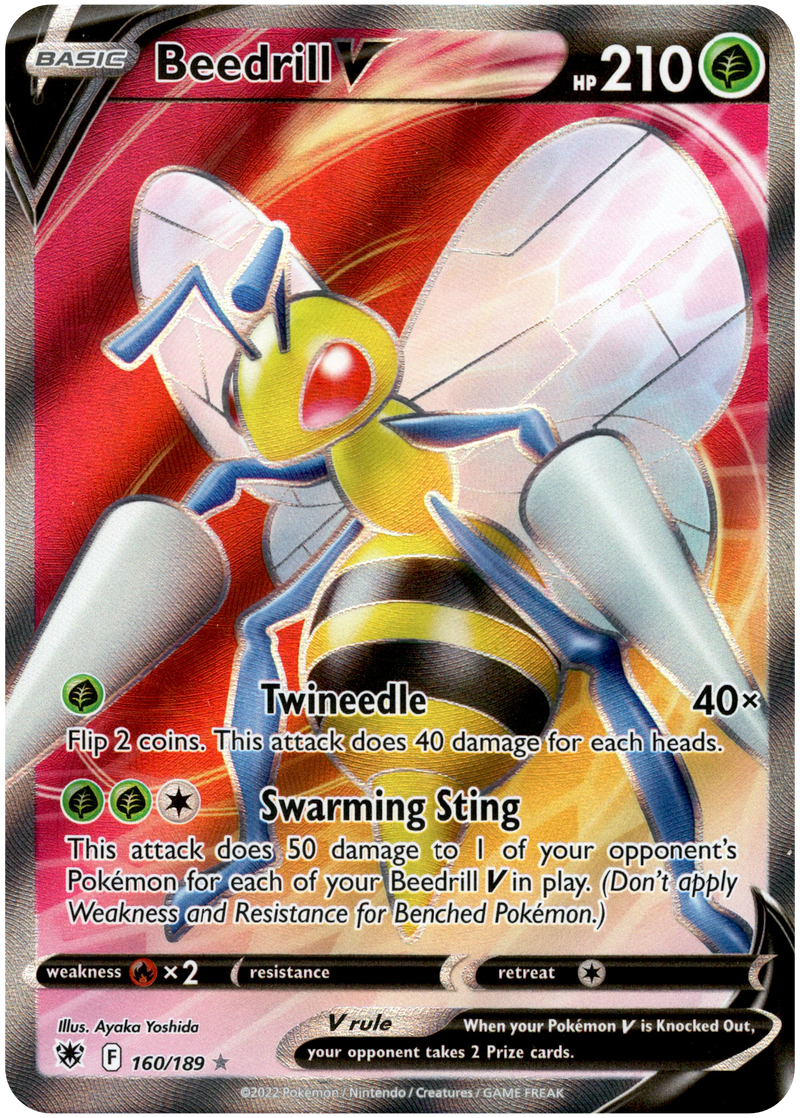 Beedrill V Full Art - 160/189 - Astral Radiance - Card Cavern