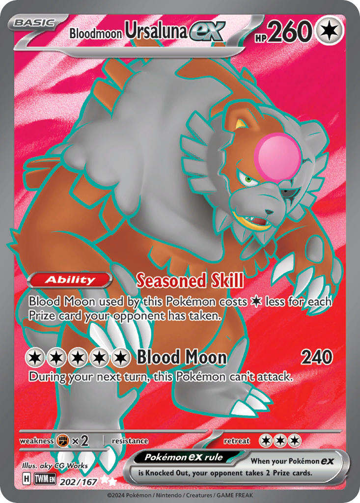 Bloodmoon Ursaluna ex - 202/167 - Twilight Masquerade - Holo - Card Cavern