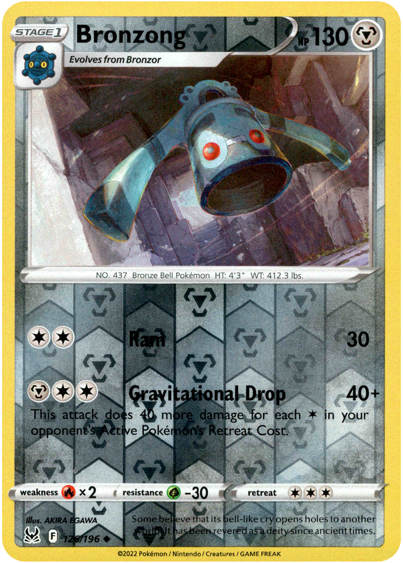 Bronzong - 126/196 - Lost Origin - Reverse Holo - Card Cavern