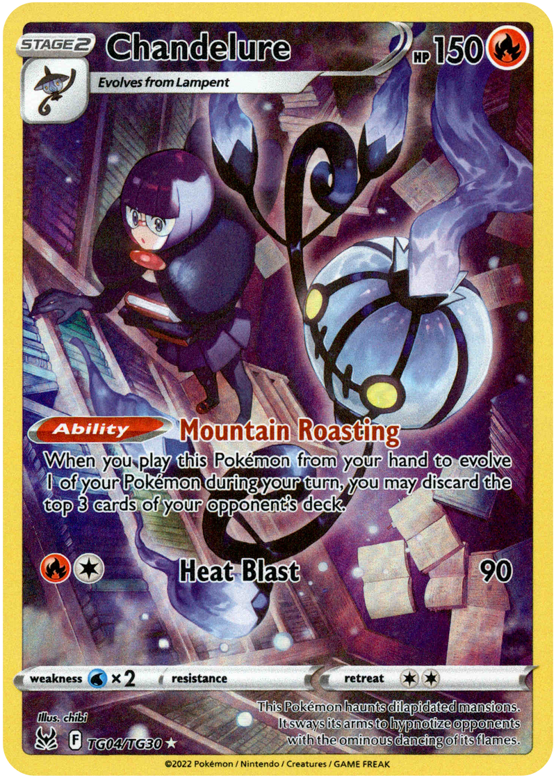 Chandelure - TG04/TG30 - Lost Origin - Holo - Card Cavern