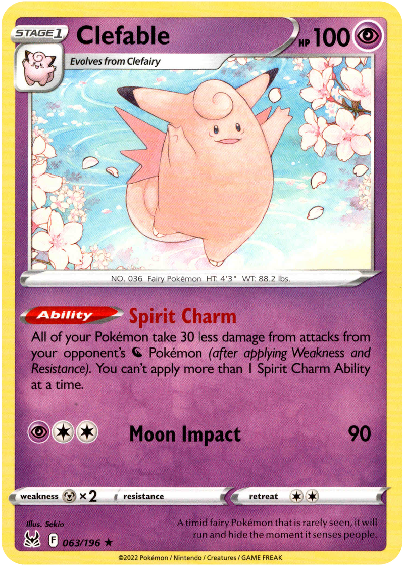 Clefable - 063/196 - Lost Origin - Card Cavern