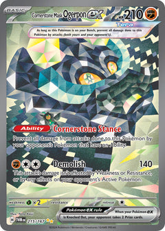 Cornerstone Mask Ogerpon ex - 215/167 - Twilight Masquerade - Holo - Card Cavern