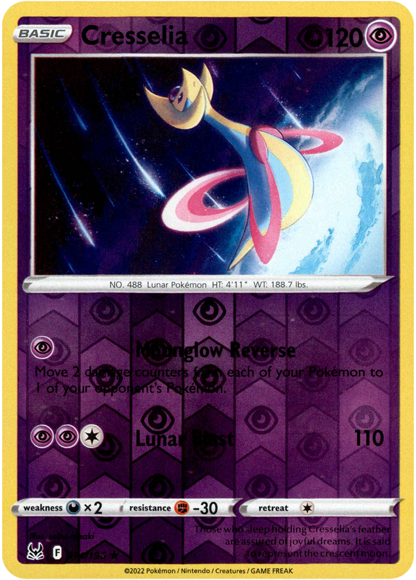 Cresselia - 074/196 - Lost Origin - Reverse Holo - Card Cavern